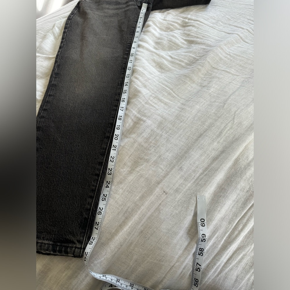 Good American Good Girlfriend High Rise Distressed Black Jeans Size 00/24 - Picture 12 of 12